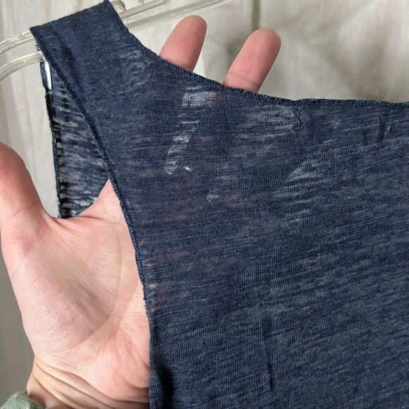 Eyeshadow Navy Blue Slubknit Swing Tank Top with White Hearts Size 2X NWOT - Picture 10 of 14